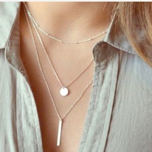 Silver Layer Necklace